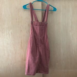Dusty rose overall dress